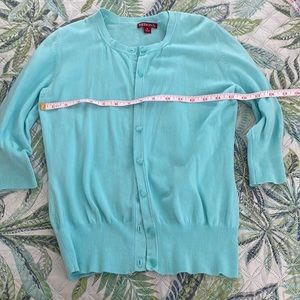 Teal light blue cardigan
